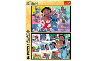 Puzzle - 2x200 - Wesołe życie Stitcha - Disney Lilo and Stitch - Trefl 13334