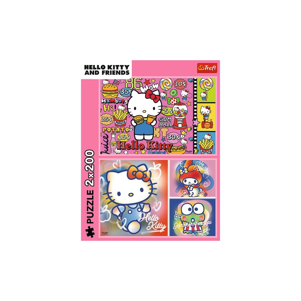 Dėlionė - 2x200 - Hello Kitty ir draugai - Hello Kitty 13336