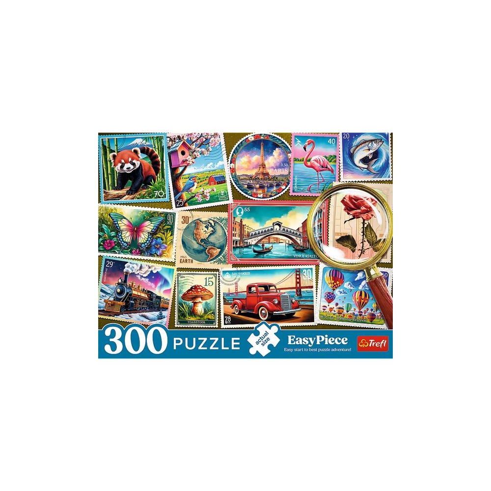 Dėlionė - 300 dalių - Pašto ženklai - Trefl 23100-Žaislai, Dėlionės, Dėlionės iki 500 detalių-e-vaikas