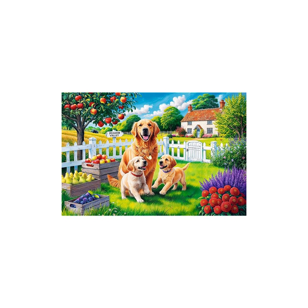 Dėlionė - 300 dalių - Šunys kaime - Trefl 23101-Žaislai, Dėlionės, Dėlionės iki 500 detalių-e-vaikas