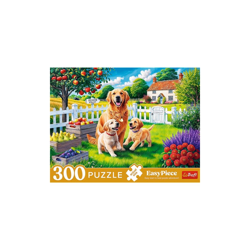 Dėlionė - 300 dalių - Šunys kaime - Trefl 23101-Žaislai, Dėlionės, Dėlionės iki 500 detalių-e-vaikas