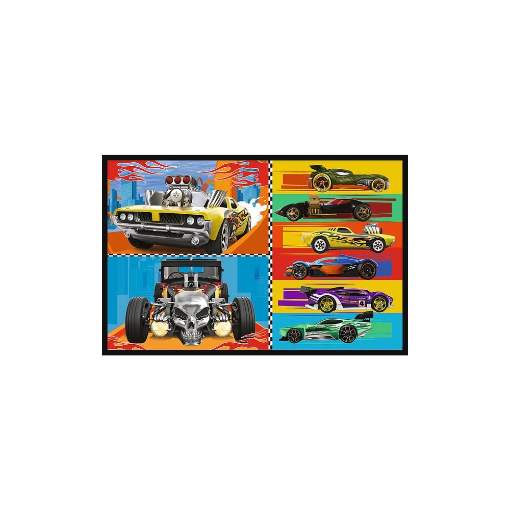 Dėlionė - 2x70 - Automobiliai - Hot Wheels - Trefl 34442-Žaislai, Dėlionės, Dėlionės iki 500 detalių-e-vaikas