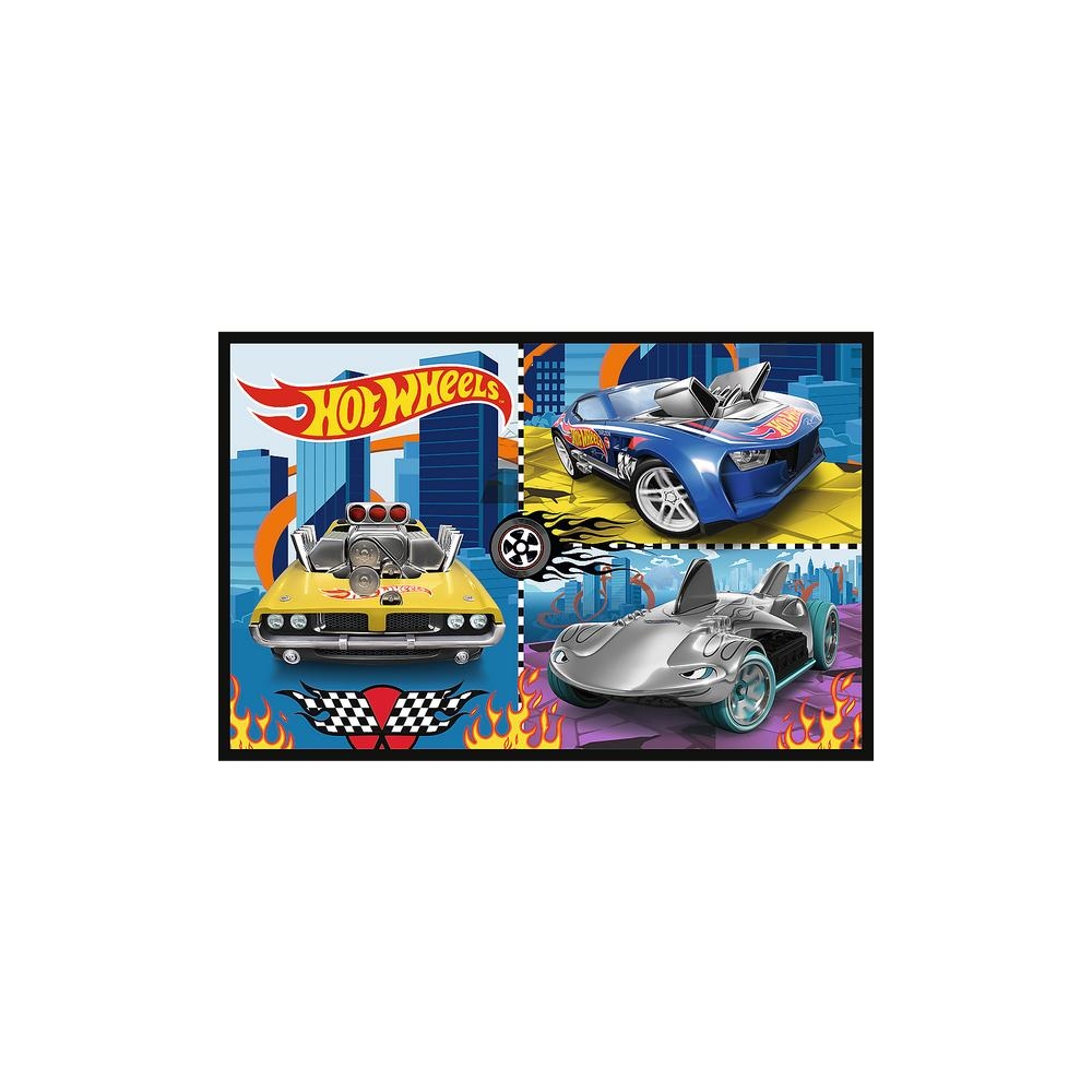 Dėlionė - 2x70 - Automobiliai - Hot Wheels - Trefl 34442-Žaislai, Dėlionės, Dėlionės iki 500 detalių-e-vaikas