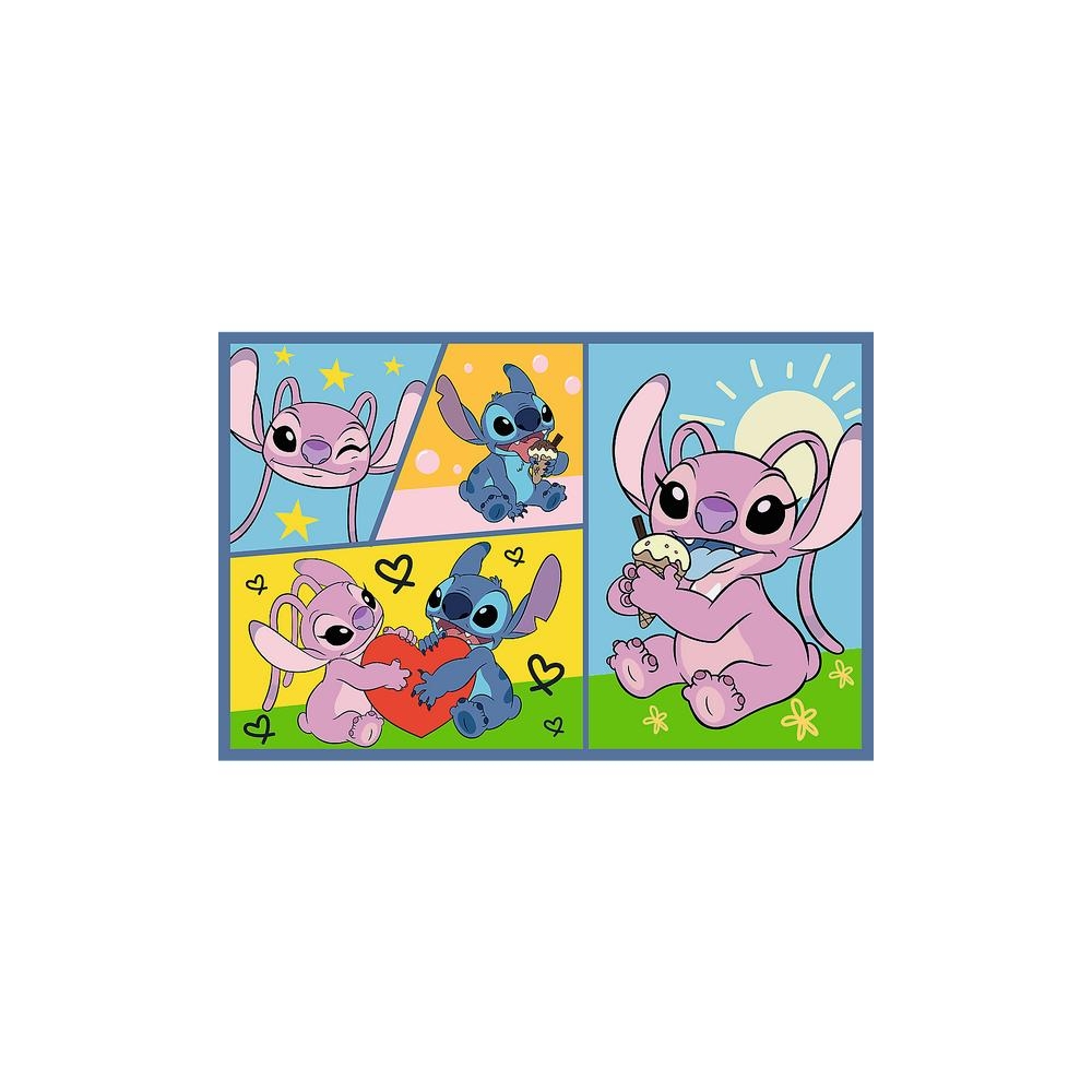 Dėlionė - 2x70 - Su Stitch'u nėra nuobodu - Disney Lilo ir Stitch'as Trefl 34444
