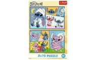 Puzzle - 2x70 - Ze Stitchem nie ma nudy - Disney Lilo and Stitch Trefl 34444