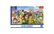 Puzzle - 3x80 - Psia zgraja - Psi Patrol - Trefl 34886