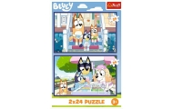 Dėlionė - 2x24 - Funny Bluey - Trefl 34446-Žaislai, Dėlionės, Dėlionės iki 500 detalių-e-vaikas