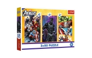 Puzzle - 3x80 - Days full of action - Disney Marvel The Avengers Trefl 34883