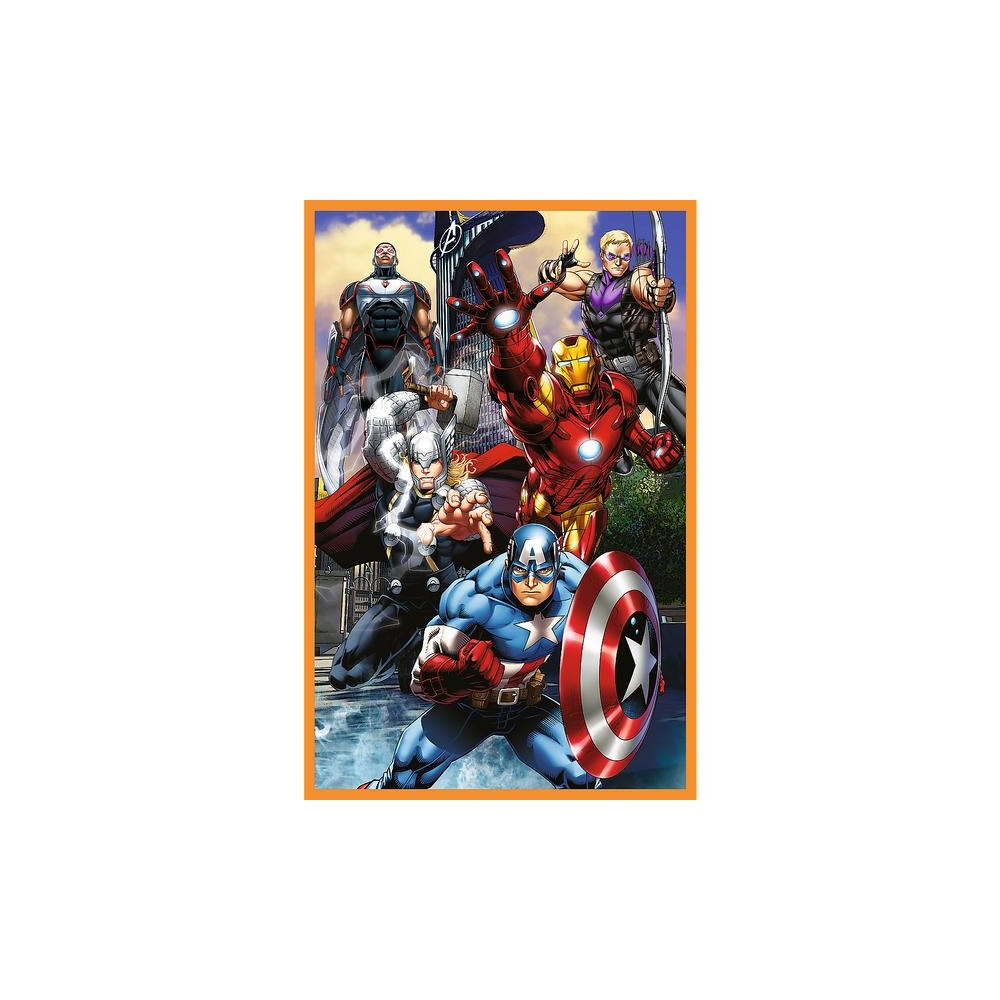 Dėlionė - 3x80 - Veiksmo kupinos dienos - Disney Marvel Avengers Trefl 34883