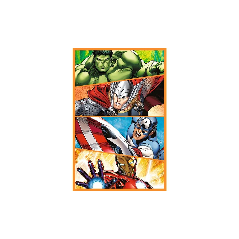 Dėlionė - 3x80 - Veiksmo kupinos dienos - Disney Marvel Avengers Trefl 34883