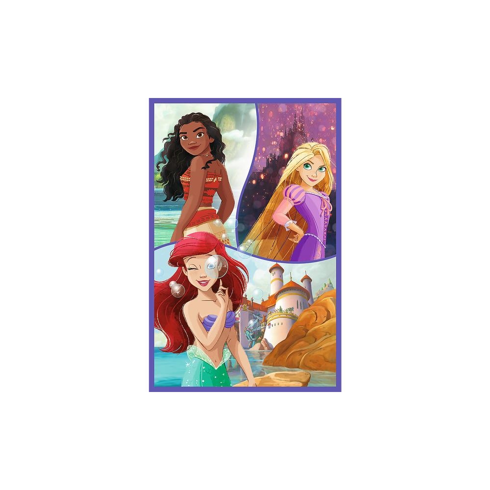 Dėlionė - 3x80 - Princesės draugai - "Disney" princesė - Trefl 34884-Žaislai, Dėlionės, Dėlionės iki 500 detalių-e-vaikas