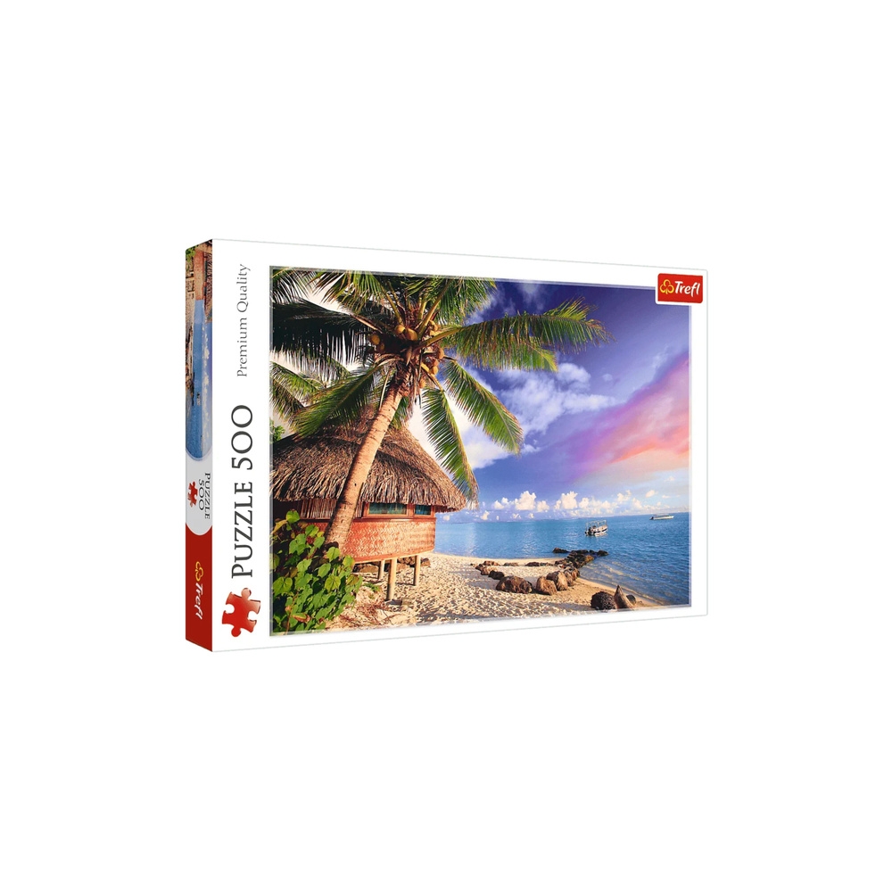 Dėlionė - 500 - Bora-Bora sala - Trefl 37485-Žaislai, Dėlionės, Dėlionės nuo 500 detalių-e-vaikas