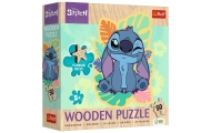 Puzzle Drewniane Konturowe - 50 - Wesoły Stitch - Disney Lilo&Stitch - Trefl 20281