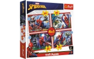 Puzzle - 4w1 (35, 48, 54, 70) - Bohaterski Spider-Man - Trefl 34384