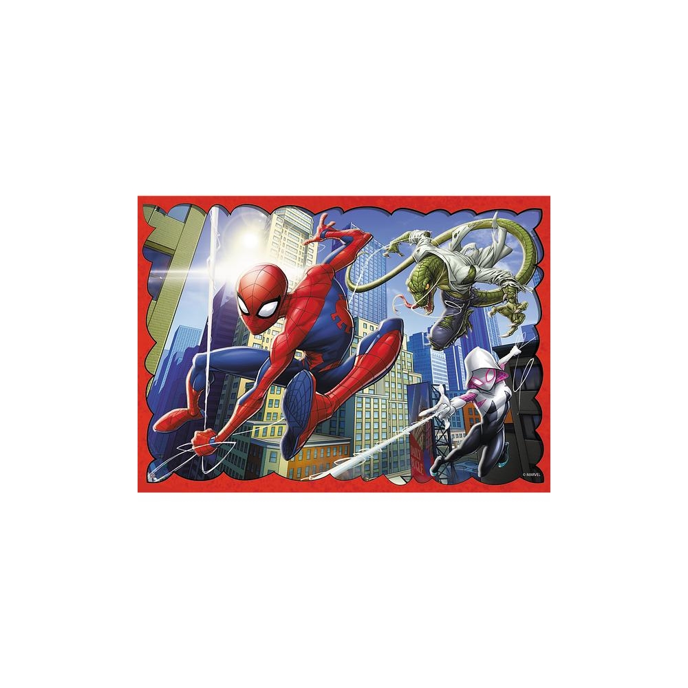 Puzzle - 4w1 (35, 48, 54, 70) - Bohaterski Spider-Man - Trefl 34384