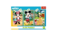 Puzzle - 3x50 - Myszki na wakacjach - Disney - Trefl 34881