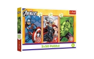 Dėlionė - 3x50 - Jūsų herojus / Disney Marvel The Avengers Trefl 34891