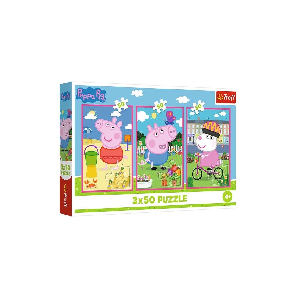 Puzzle - 3x50 - Siła przyjaźni / Peppa PigMix 70% 34877