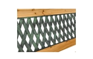 Sodo suoliukas su atlošu, Medis ir metalas 73x125x53 cm