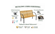 Sodo suoliukas su atlošu, Medis ir metalas