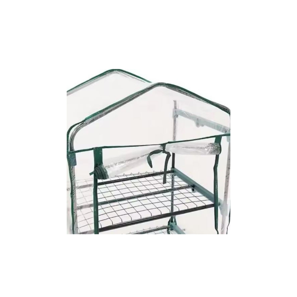 Mini sodo balkono šiltnamis 4 metalinės lentynos PVC folija 69 x 49 x 157cm-Namai, laisvalaikis, turizmas, Sodas - daržas-e-vaik