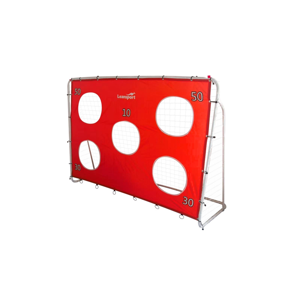 Futbolo treniruočių vartai su kilimėliu Raudona 213x152x75cm