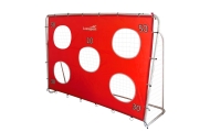 Futbolo treniruočių vartai su kilimėliu Raudona 213x152x75cm