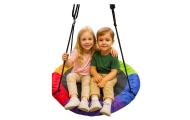 Huśtawka Ogrodowa Bocianie Gniazdo Dla Dzieci Kolorowa 100cm