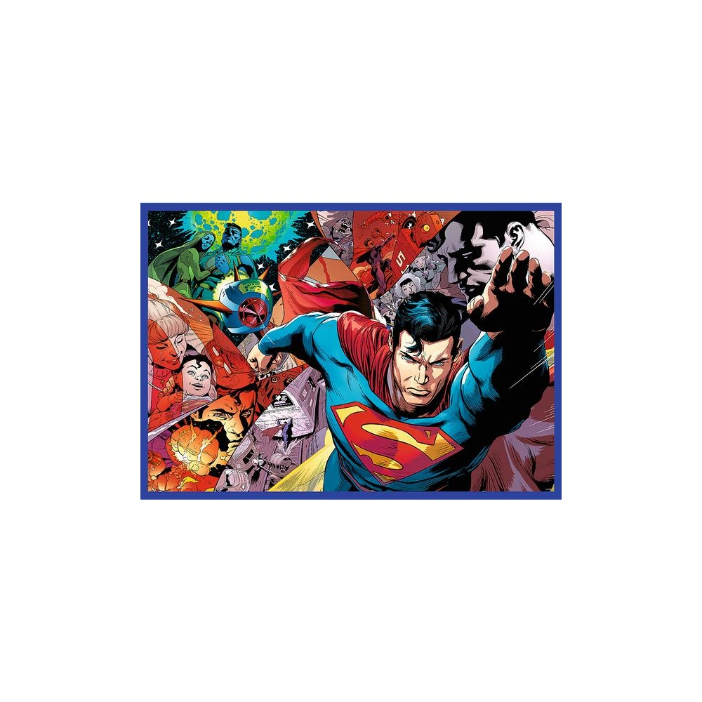 Dėlionė - 4x250 - Supermeno drąsa - Warner Superman Trefl 13340