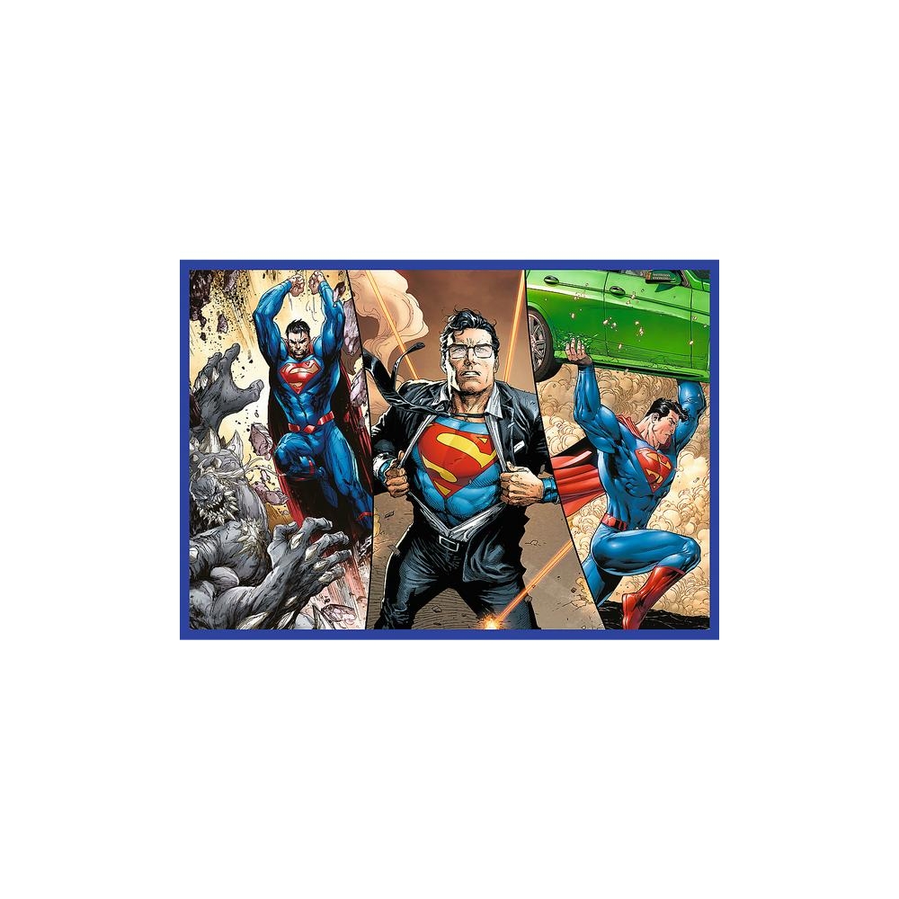 Dėlionė - 4x250 - Supermeno drąsa - Warner Superman Trefl 13340