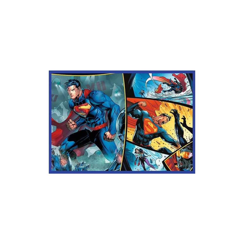 Puzzle - 4x250 - Superman's Courage - Warner Superman Trefl 13340