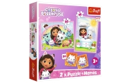 Puzzle - 4w1 - Gabi z Kocim Przyjacielem - Koci Domek Gabi - Trefl 93382