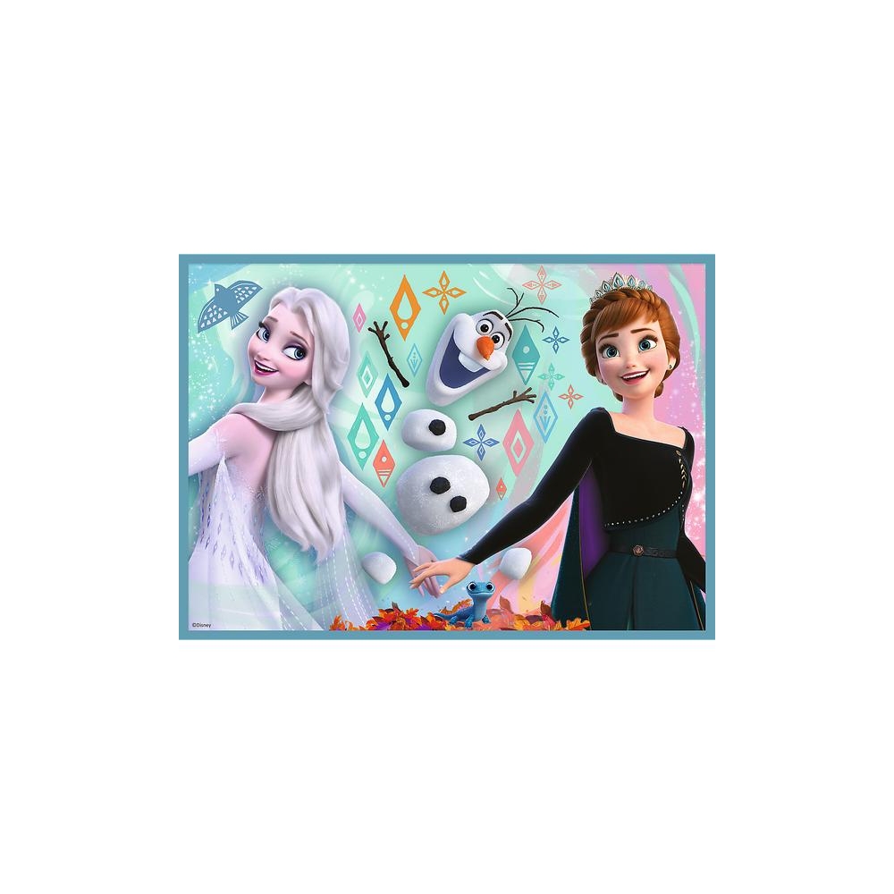Dėlionė – 4-in-1 (12, 15, 20, 24) – Nuostabus „Frozen“ pasaulis – Ledo karalystė – Trefl 34381-Žaislai, Dėlionės, Dėlionės iki 5