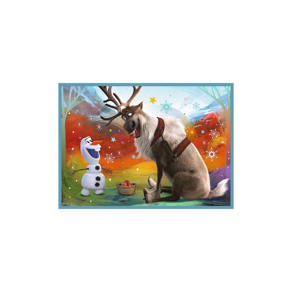 Dėlionė – 4-in-1 (12, 15, 20, 24) – Nuostabus „Frozen“ pasaulis – Ledo karalystė – Trefl 34381-Žaislai, Dėlionės, Dėlionės iki 5
