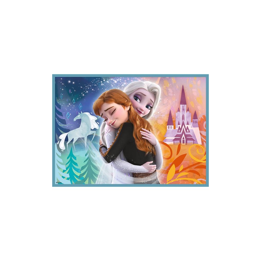 Dėlionė – 4-in-1 (12, 15, 20, 24) – Nuostabus „Frozen“ pasaulis – Ledo karalystė – Trefl 34381-Žaislai, Dėlionės, Dėlionės iki 5