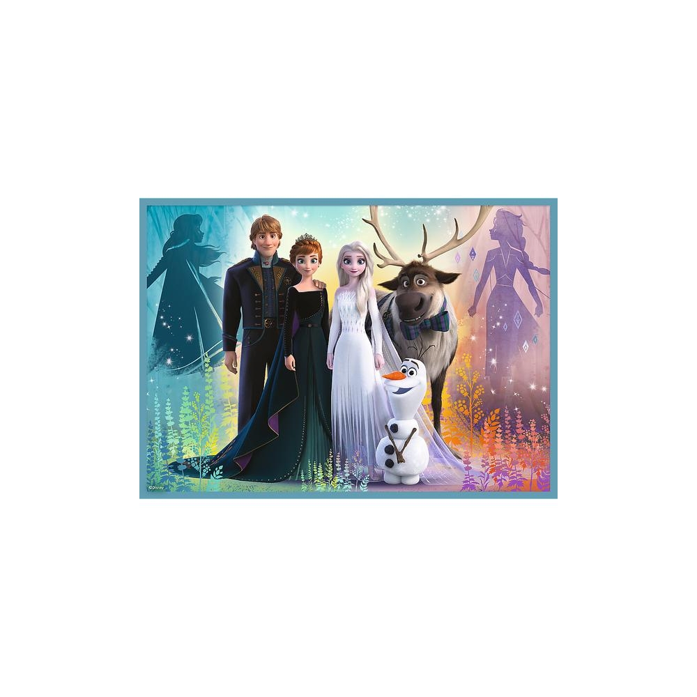 Dėlionė – 4-in-1 (12, 15, 20, 24) – Nuostabus „Frozen“ pasaulis – Ledo karalystė – Trefl 34381-Žaislai, Dėlionės, Dėlionės iki 5