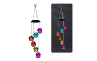 Lampki Solarne Ogrodowe LED Dzwonki Psie Łapy Kolorowe 70cm