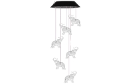Saulės sodo žibintai LED varpeliai Drambliai Spalvoti 70cm