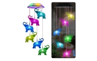 Saulės sodo žibintai LED varpeliai Drambliai Spalvoti 70cm