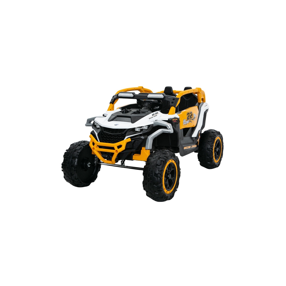 Elektromobilis M3 4x4, Yellow/White-Elektromobiliai vaikams, Keturračiai ir bagiai-e-vaikas
