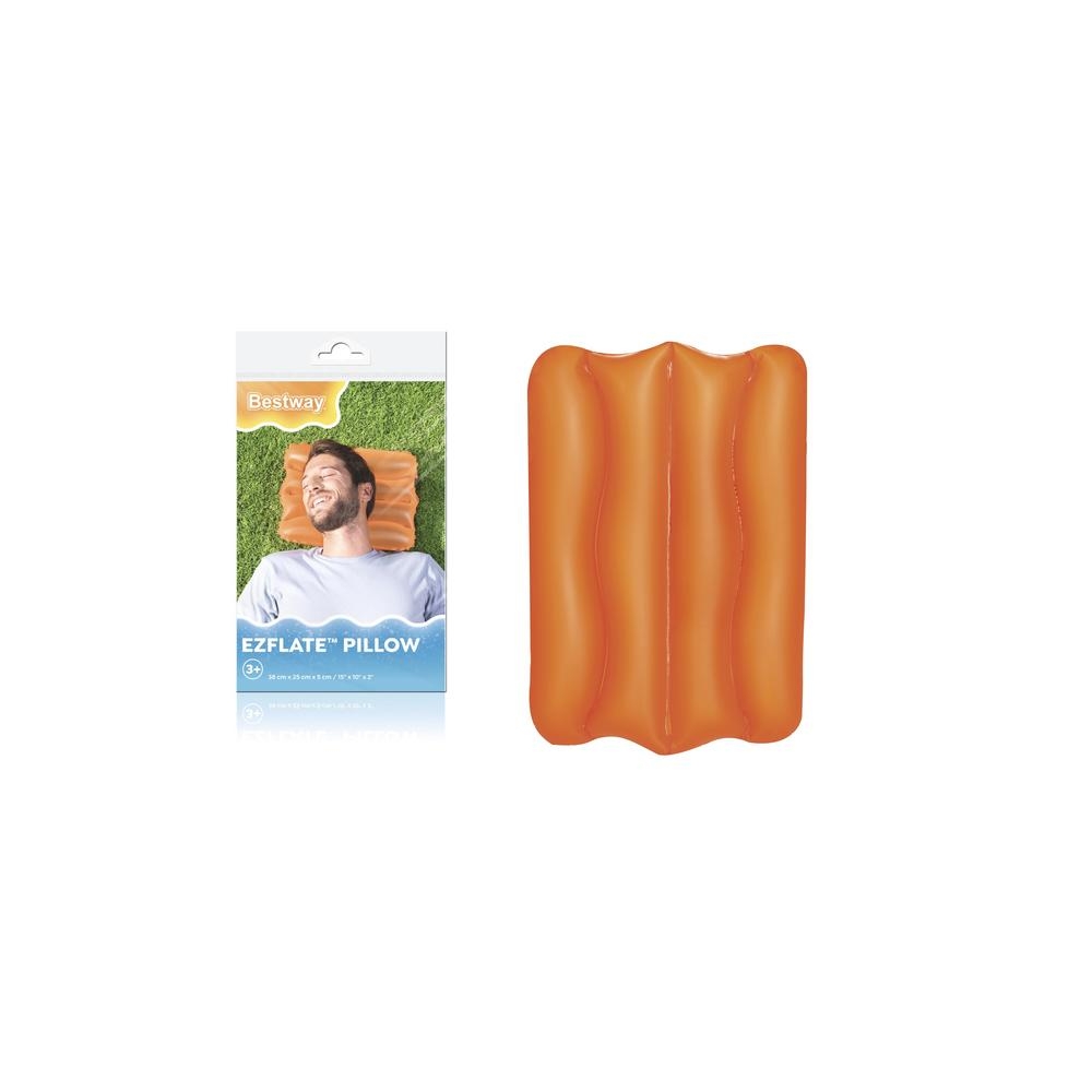 Pripučiama pagalvė 38 x 25 cm, oranžinė Bestway 52127-Namai, laisvalaikis, turizmas, Pripučiami čiužiniai ir baldai-e-vaikas
