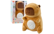 Pliušinis talismanas Capybara Žvaigždžių projektorius Lullabies Sounds Brown-Miegui, Migdukai ir karuselės, Miego žaislai-e-vaik