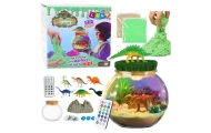 Zestaw Kreatywny Terrarium Dla Dinozaurów DIY Lampka LED Pilot