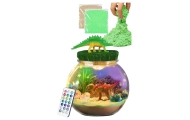 Zestaw Kreatywny Terrarium Dla Dinozaurów DIY Lampka LED Pilot