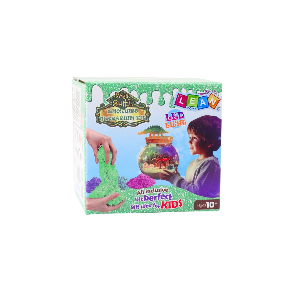 Zestaw Kreatywny Terrarium Dla Dinozaurów DIY Lampka LED Pilot