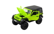 Nuotoliniu būdu valdomas visureigis RC Jeep Wrangler Rock Crawler Green 1:14