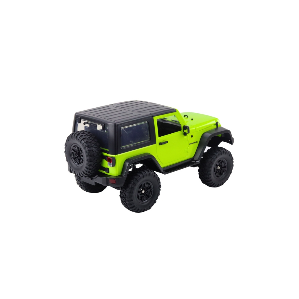 Nuotoliniu būdu valdomas visureigis RC Jeep Wrangler Rock Crawler Green 1:14-Žaislai, Auto ir transporto žaislai, Valdomos radij
