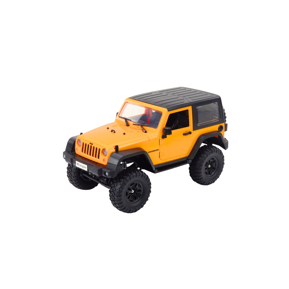 Nuotoliniu būdu valdomas visureigis RC Jeep Wrangler Rock Crawler Orange 1:14-Žaislai, Auto ir transporto žaislai, Valdomos radi