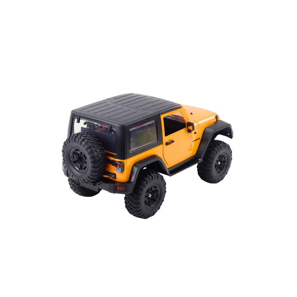 Nuotoliniu būdu valdomas visureigis RC Jeep Wrangler Rock Crawler Orange 1:14-Žaislai, Auto ir transporto žaislai, Valdomos radi