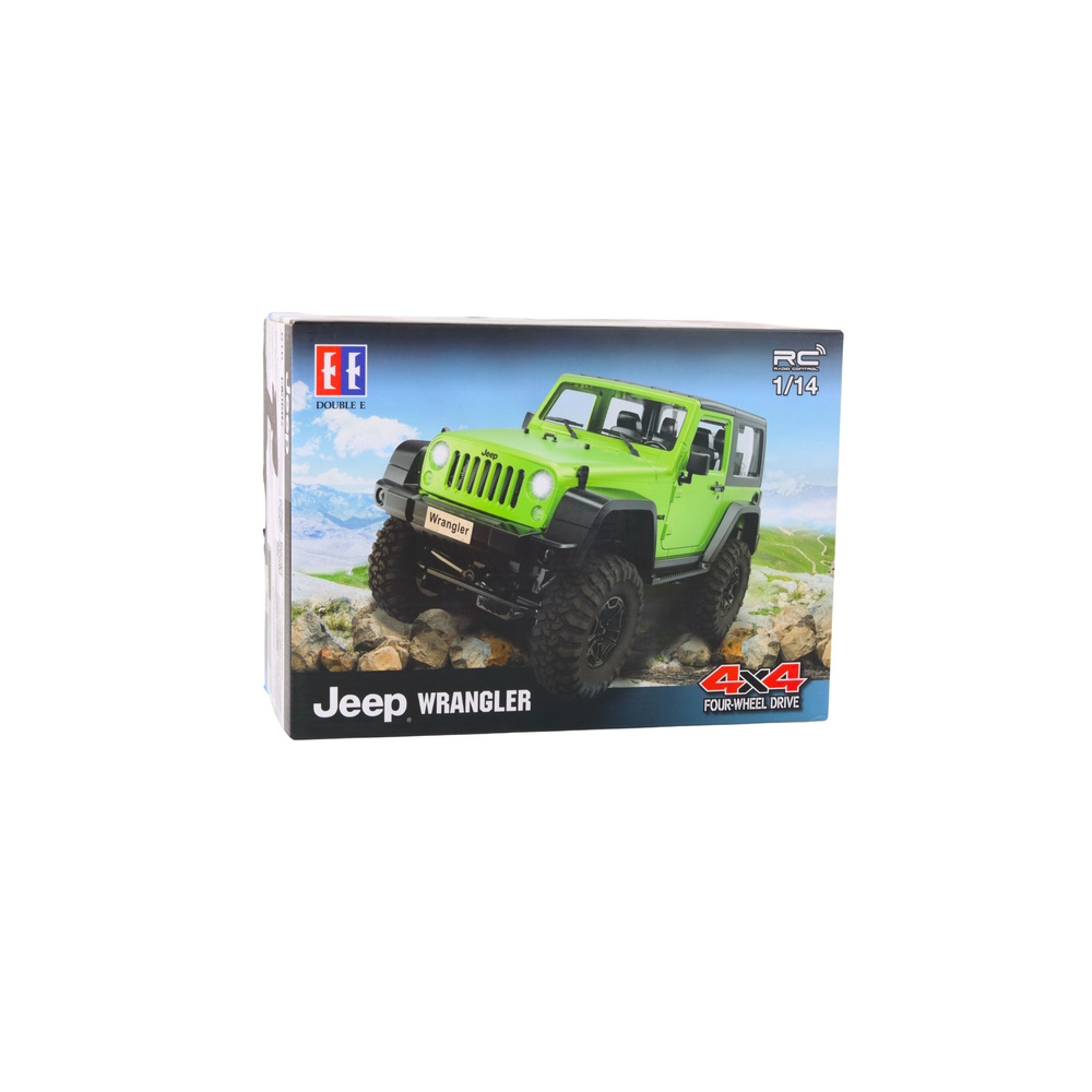 Nuotoliniu būdu valdomas visureigis RC Jeep Wrangler Rock Crawler Orange 1:14-Žaislai, Auto ir transporto žaislai, Valdomos radi